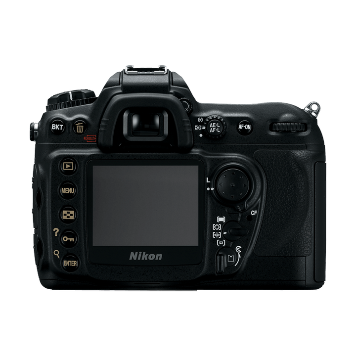 ClubCamera.com Nikon D200 DSLR back view with rear LCD screen and control buttons
