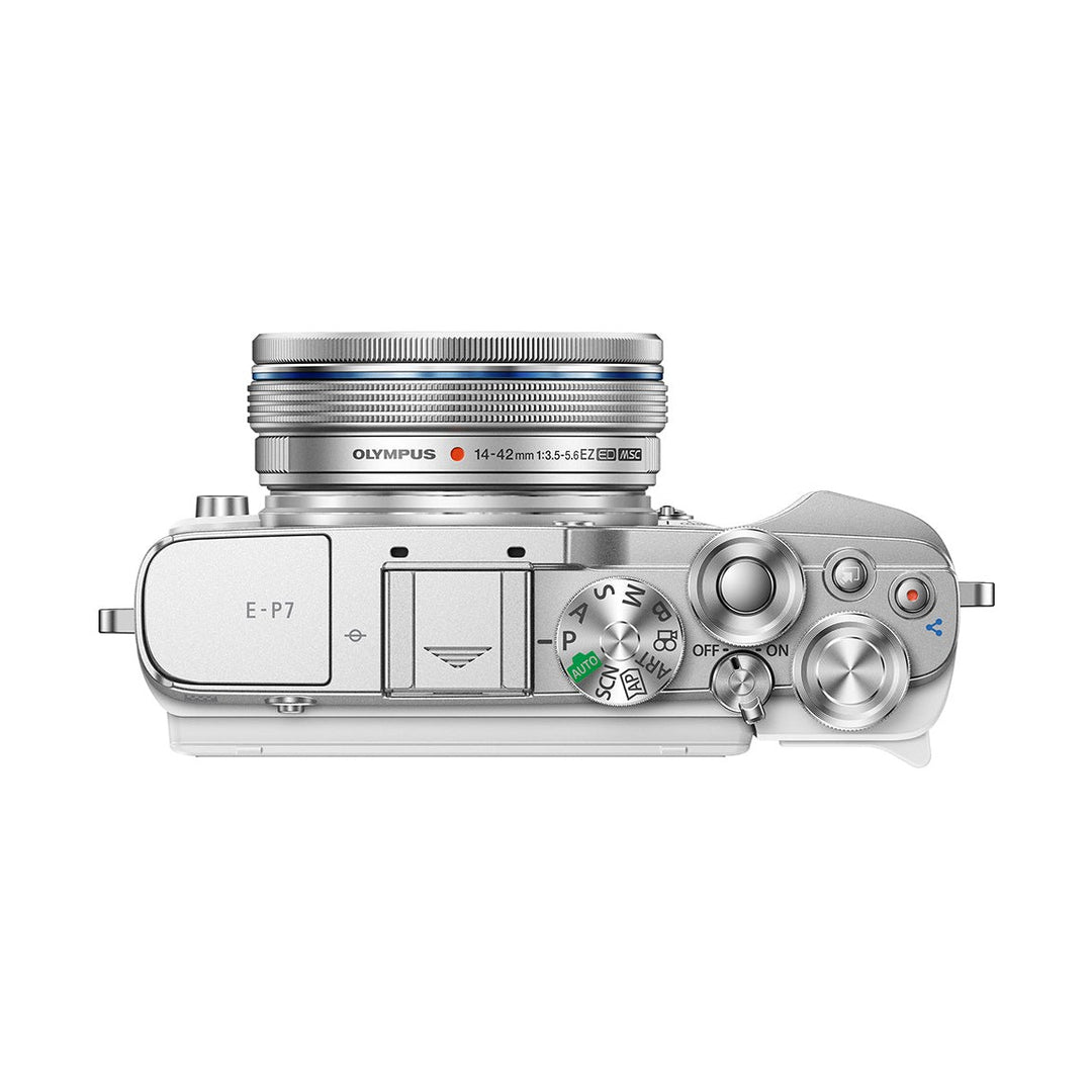 Olympus PEN E-P7 (Silver) - top