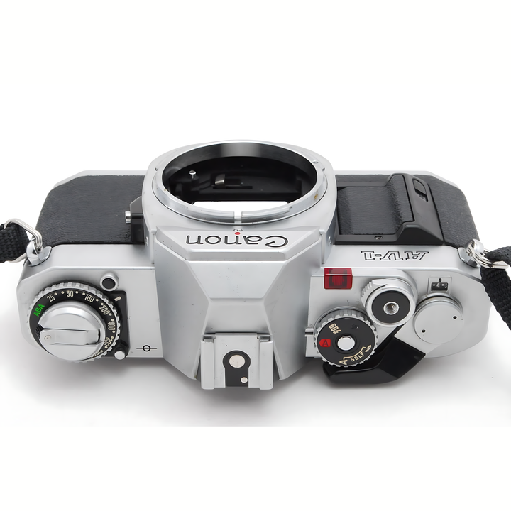Canon AV-1 top plate with aperture ring and hot shoe for vintage photography at ClubCamera.com