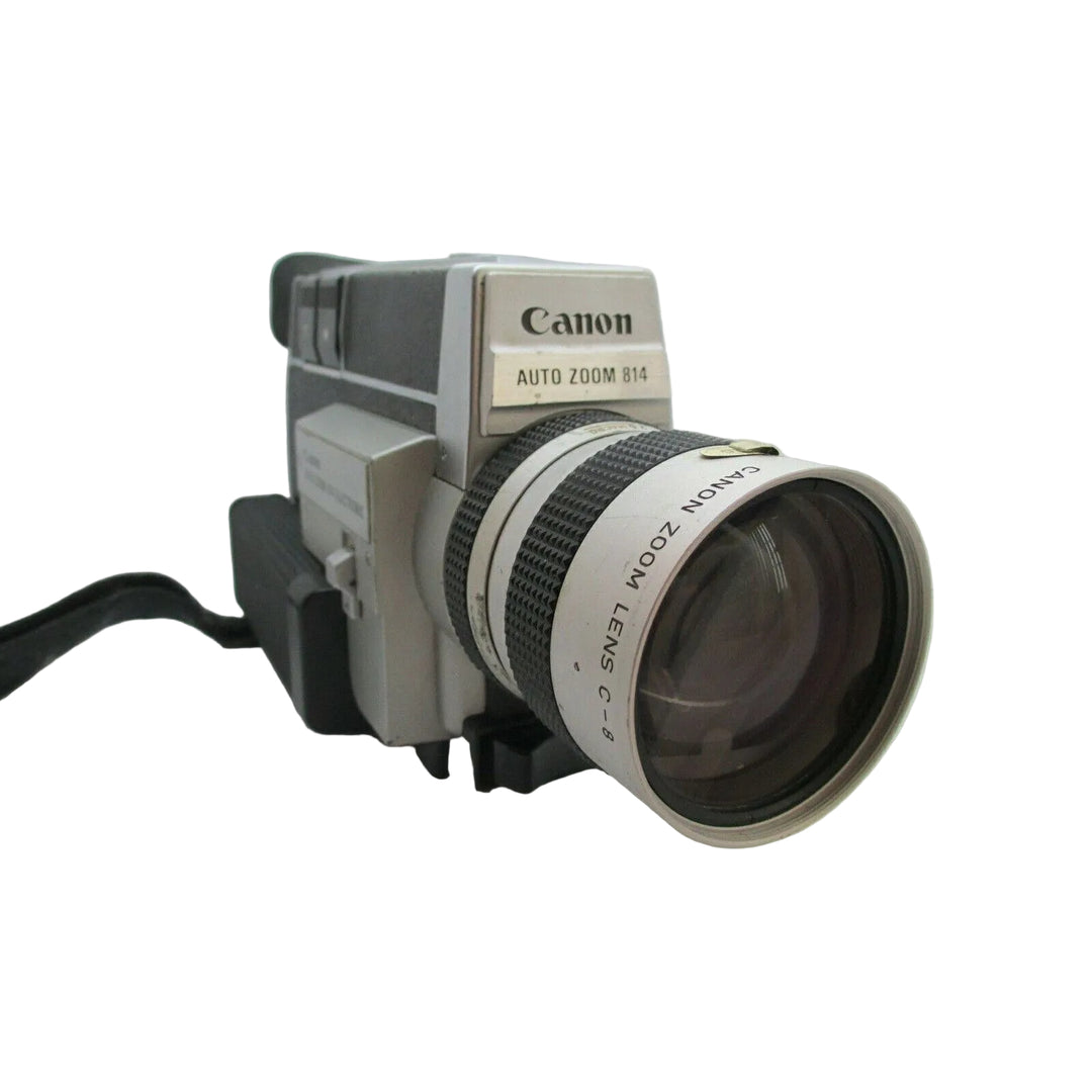 Canon Auto Zoom 814 Super 8 movie camera silver black ClubCamera.com front view