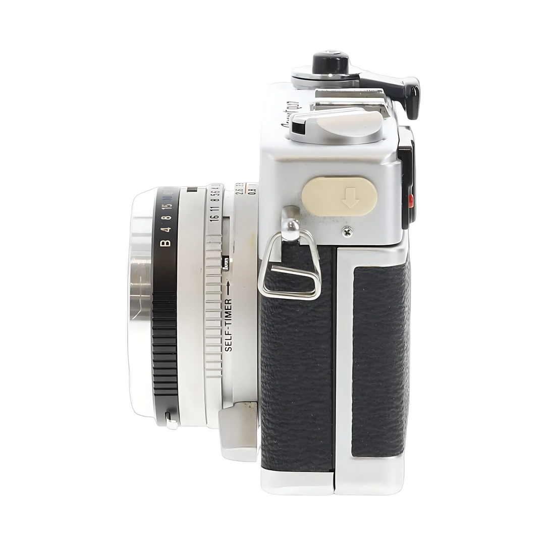 Canonet QL17 GIII side profile shutter speed dial self-timer ClubCamera.com