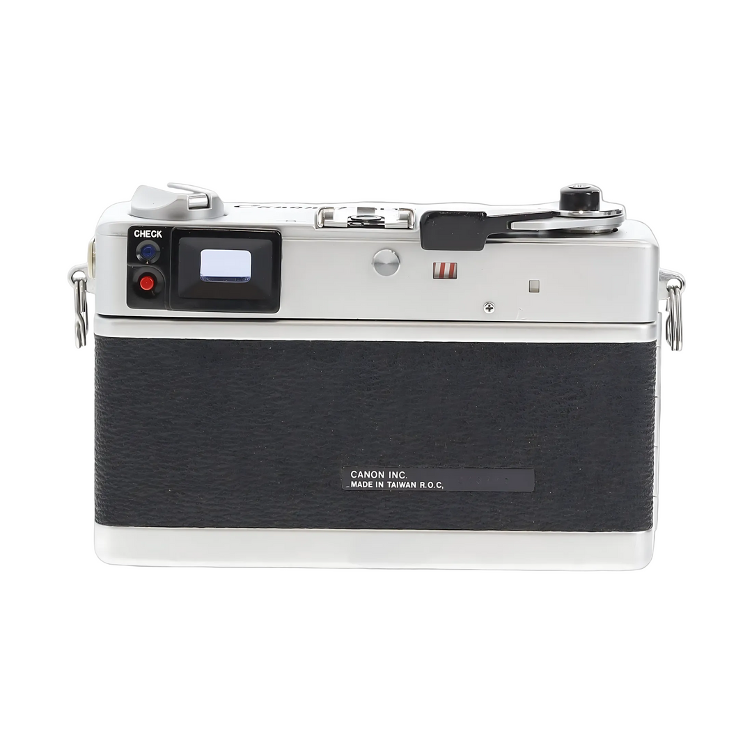 Canonet QL17 GIII rear view rewind crank CHECK button ClubCamera.com