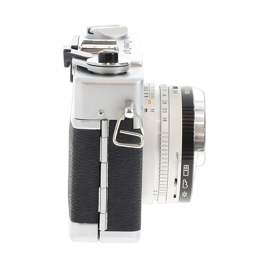 Canonet QL17 GIII left side aperture ring flash sync ClubCamera.com