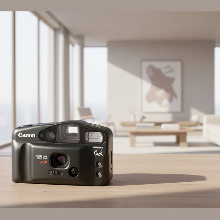 Canon Sure Shot Owl 35mm Point and Shoot Film Camera