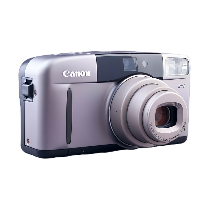 ClubCamera.com Canon Sure Shot Z115 silver and black 35mm film camera with zoom lens