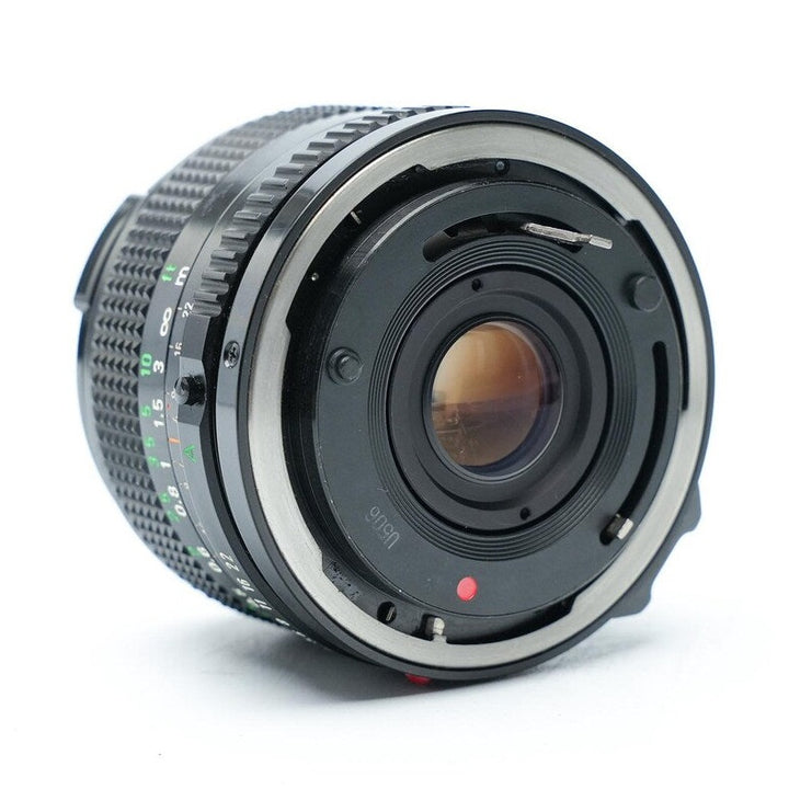 Canon FD mount rear interface silver contacts red dot ClubCamera