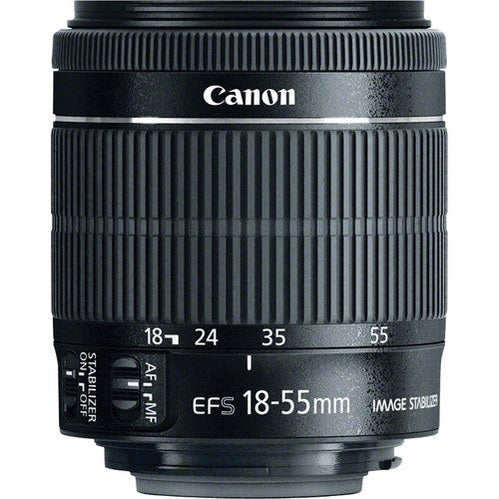 ClubCamera Canon EF-S 18-55mm zoom ring detail showing ribbed texture and focal length scale