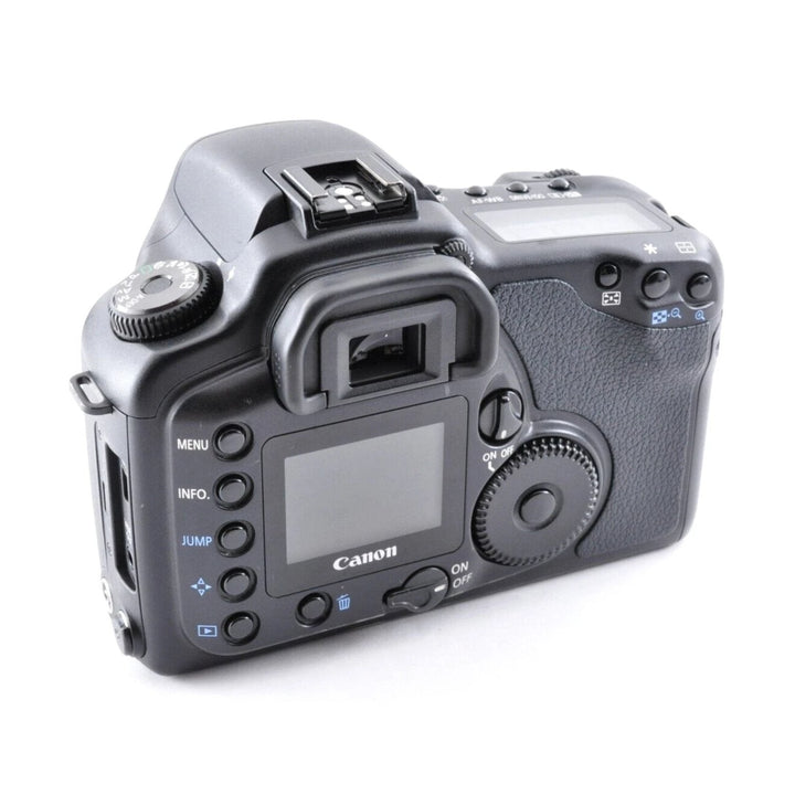 Rear view black Canon EOS-10D DSLR body with textured grip and control dial at ClubCamera.com