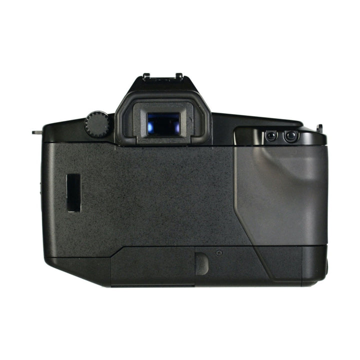 Rear view of matte black Canon EOS 620 35mm SLR with optical viewfinder and hot shoe from ClubCamera.com