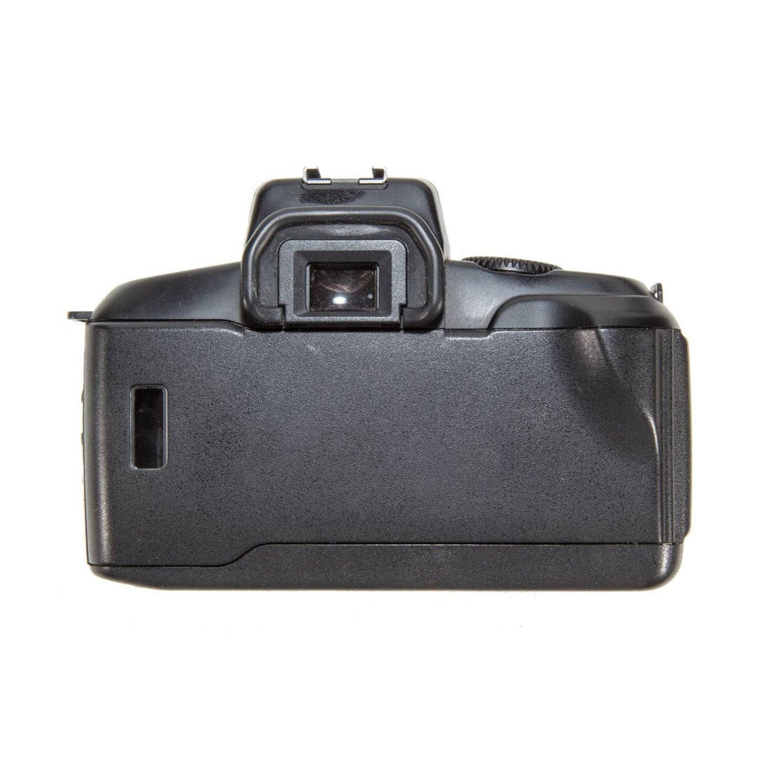 ClubCamera.com black Canon EOS 750 film camera body rear view with textured matte plastic back panel and optical viewfinder