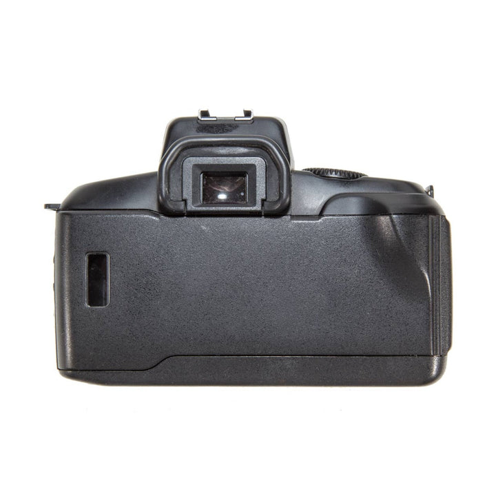 ClubCamera.com black Canon EOS 750 film camera body rear view with textured matte plastic back panel and optical viewfinder