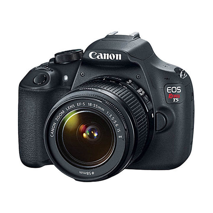 Canon EOS Rebel T5 DSLR kit with EF-S 18-55mm lens black front view ClubCamera