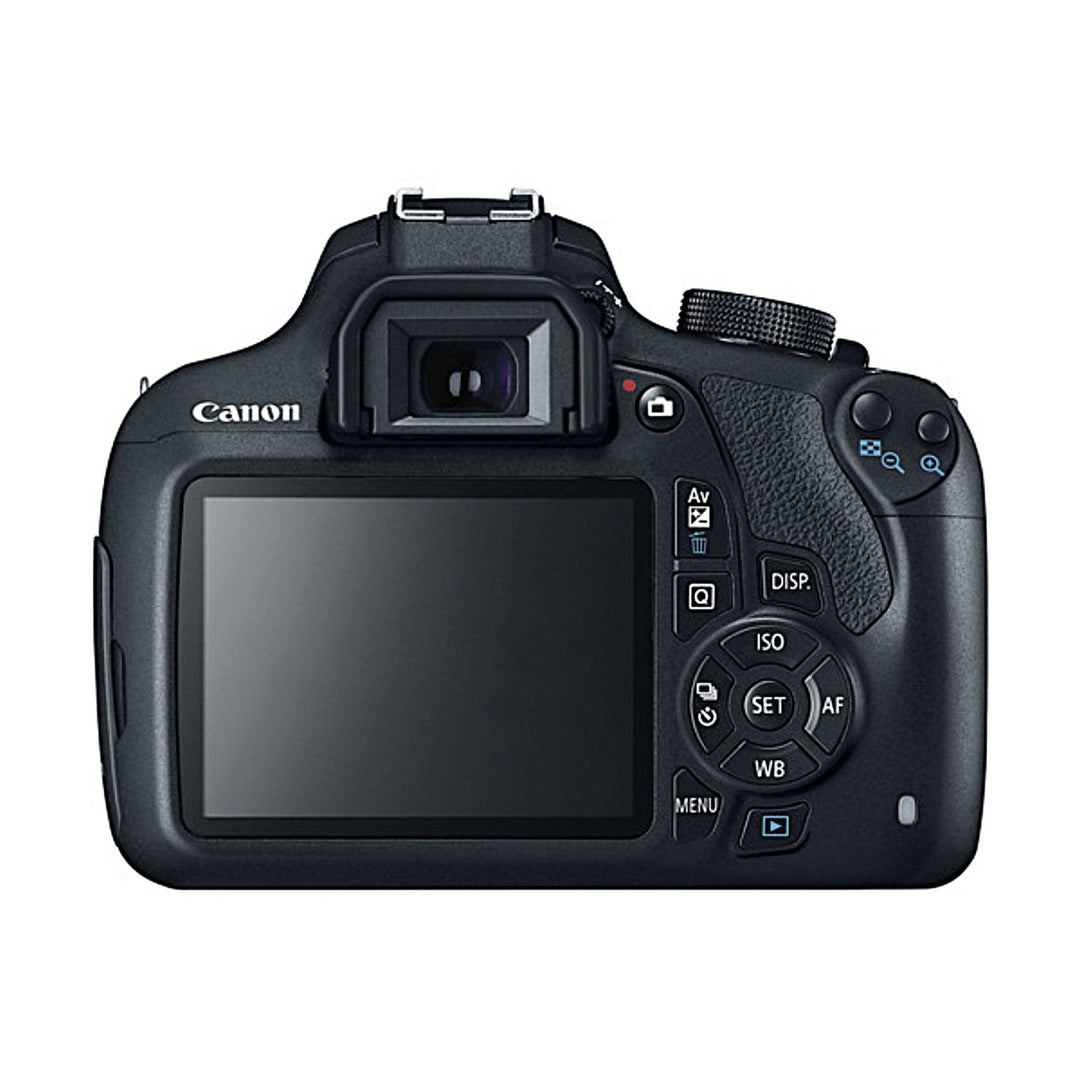 Black Canon EOS Rebel T5 rear LCD screen and control buttons ClubCamera