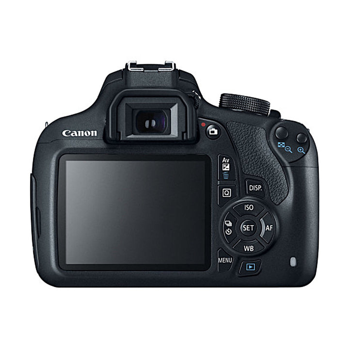 Black Canon EOS Rebel T5 rear LCD screen and control buttons ClubCamera