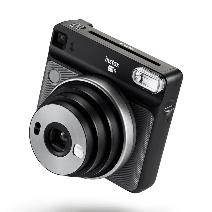 Fujifilm INSTAX Square SQ6 Graphite Gray instant camera with textured grip and silver accents at ClubCamera.com
