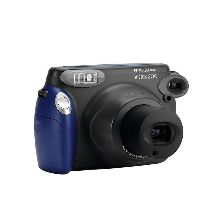 Fujifilm INSTAX Wide 200 instant camera in royal blue and black grip at ClubCamera.com