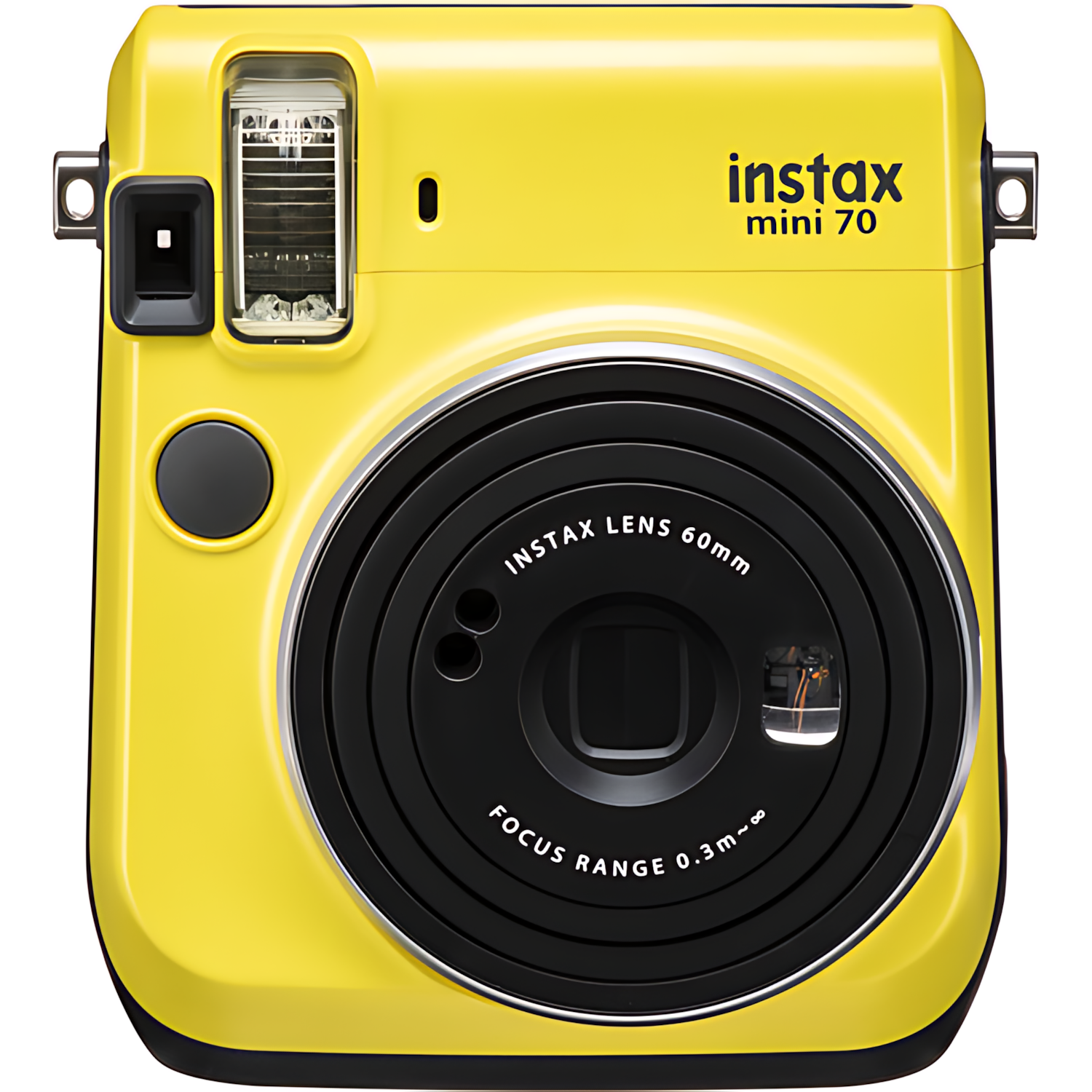Fujifilm INSTAX Mini 70 instant camera in canary yellow with black accents sold at ClubCamera.com