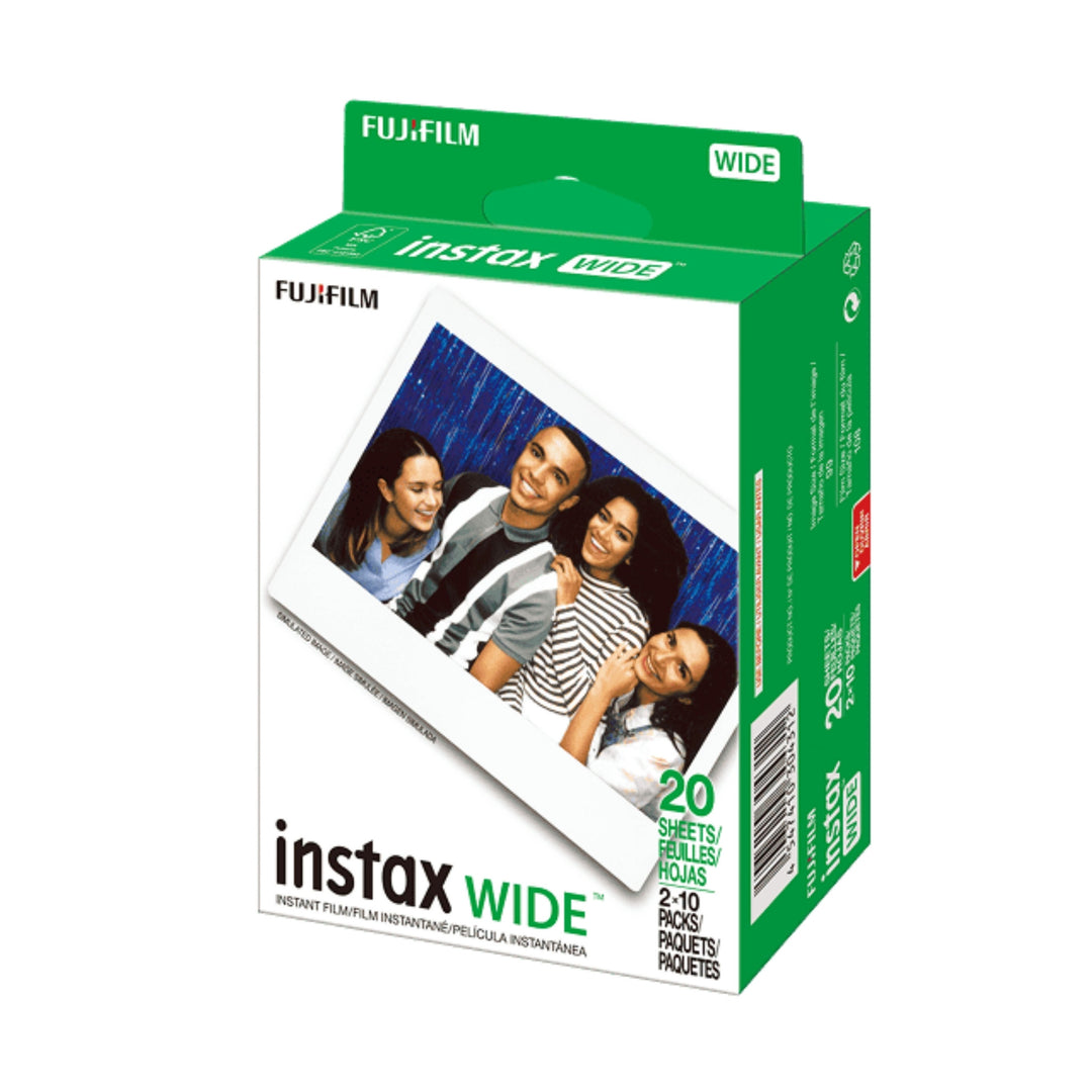 Fujifilm Instax WIDE Twin Film Pack 20 sheets white green packaging ClubCamera.com