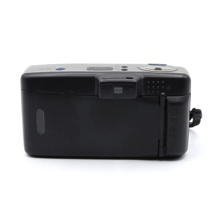 ClubCamera.com silver and black Nikon Lite Touch Zoom 110 rear view with textured grip and DX film indicator