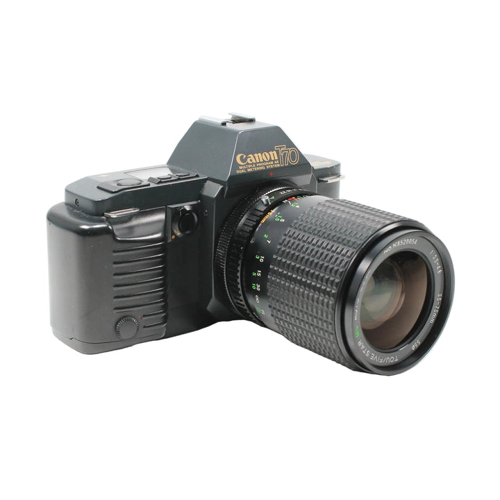 Canon T70 35mm SLR film camera kit with FD mount zoom lens at ClubCamera.com