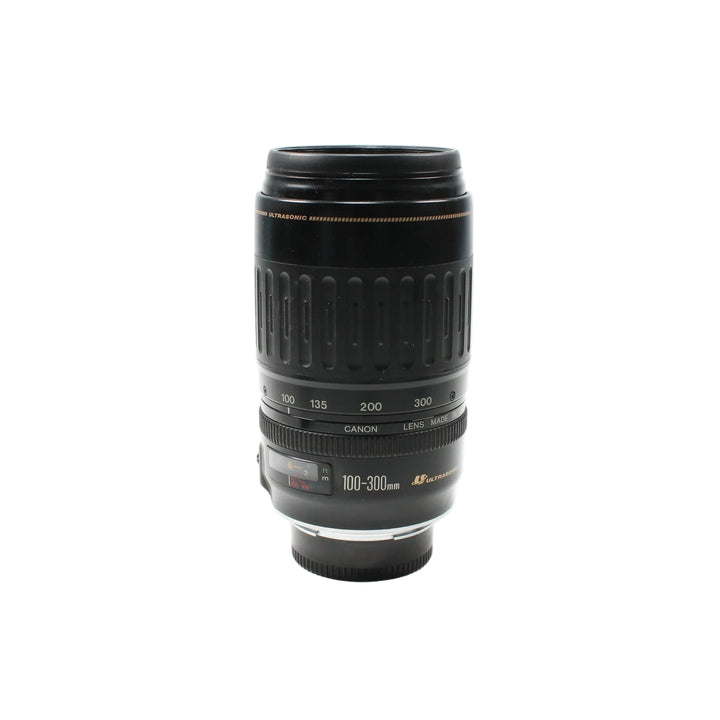 Canon EF 100-300mm f/4.5-5.6 USM telephoto zoom lens by ClubCamera.com with gold ultrasonic band and textured focus ring