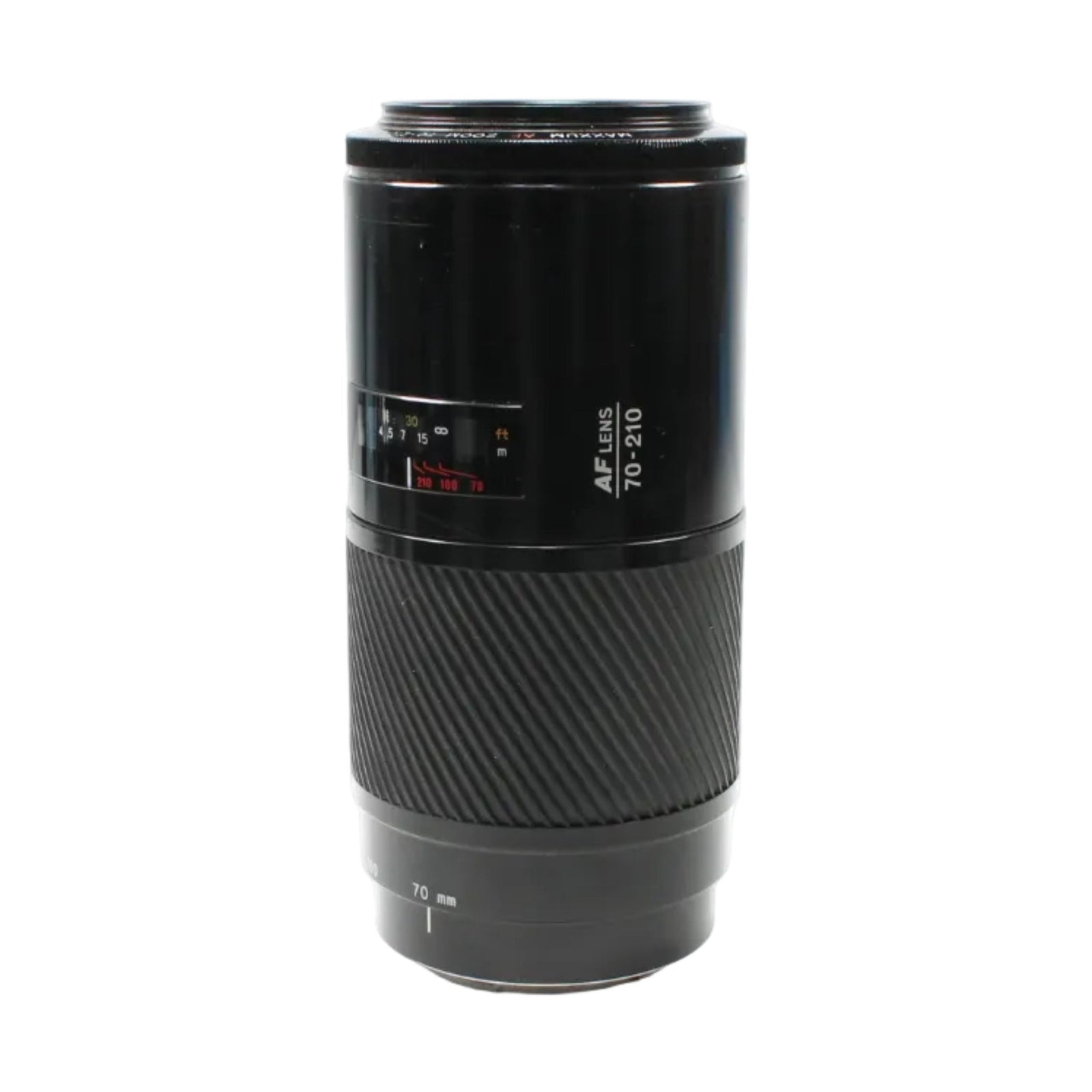 ClubCamera.com Minolta AF Zoom 70-210mm f/4 lens functional distance scale view