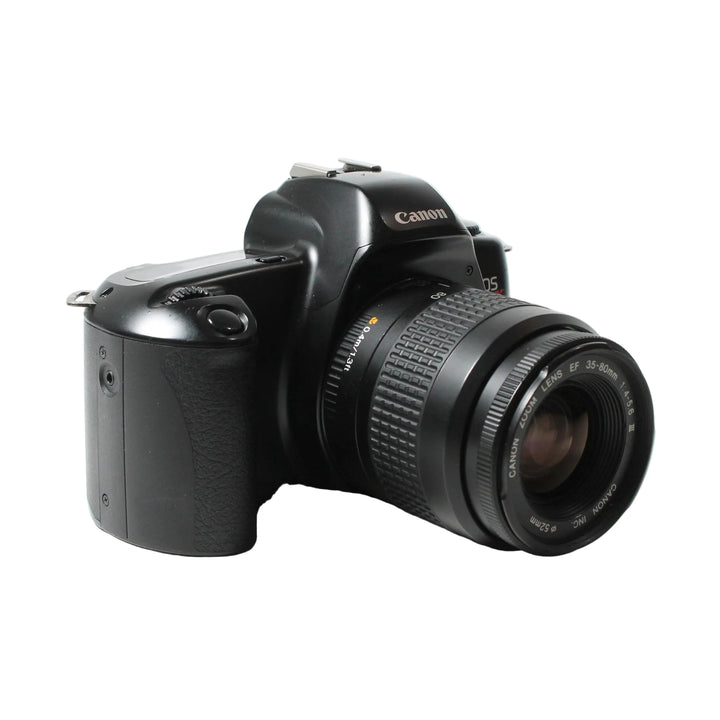 Black Canon EOS Rebel X SLR film camera with EF lens and textured grip at ClubCamera.com