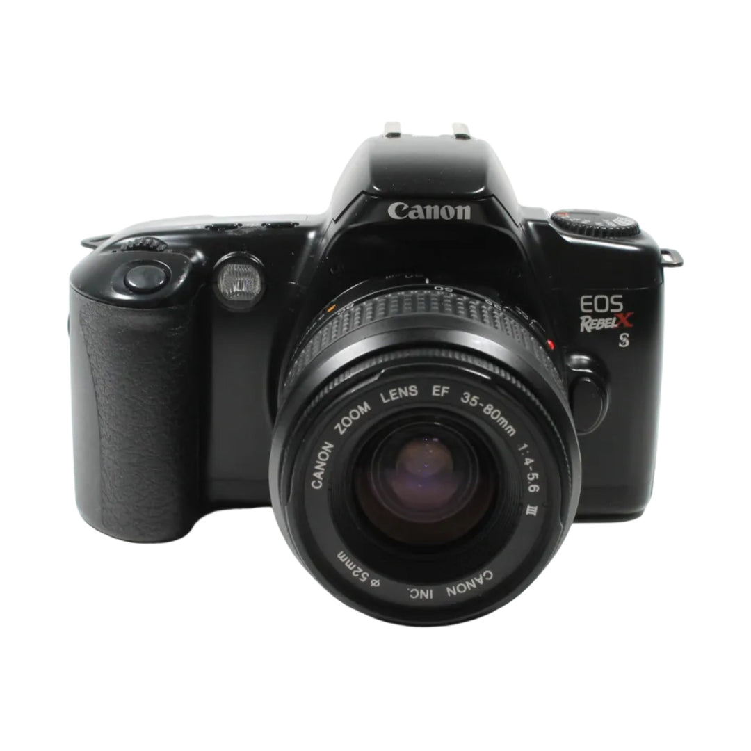 Canon EOS Rebel XS film camera with 35-80mm lens at ClubCamera.com