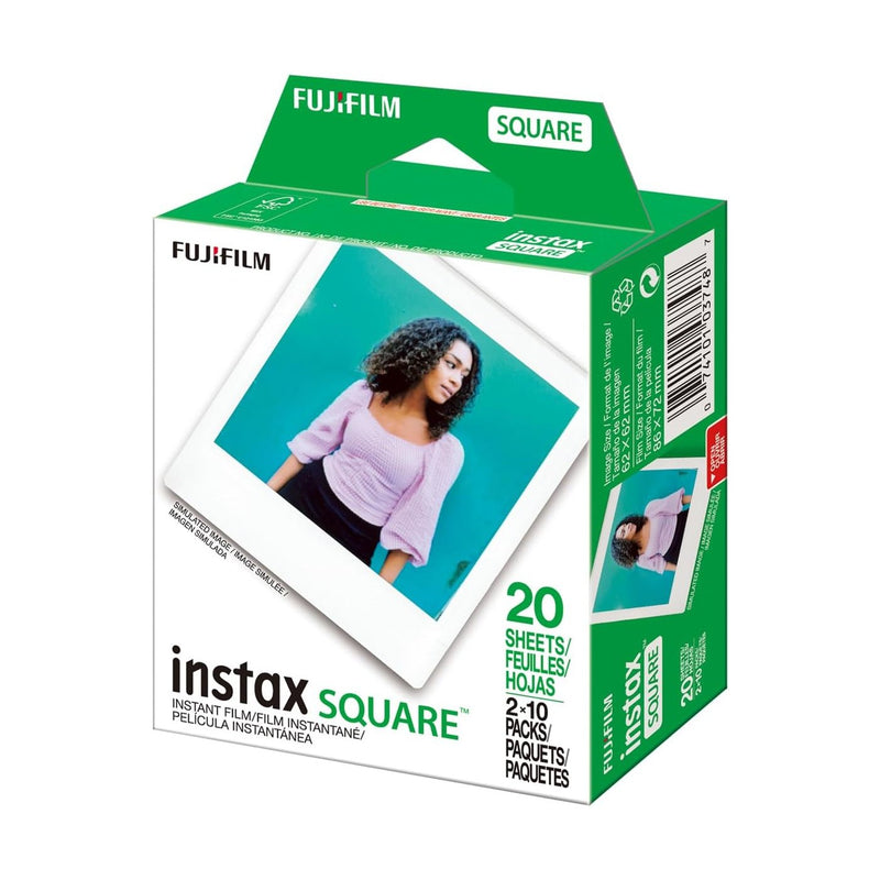 ClubCamera.com Fujifilm Instax Square instant film 20 sheets green box with genuine seal