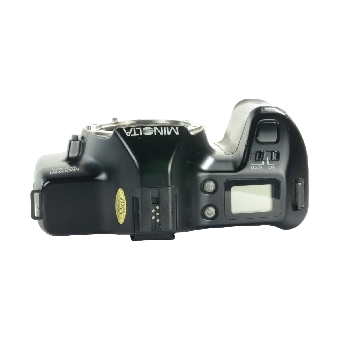 Rear black Minolta Maxxum 3000i LCD screen mode dial hot shoe ClubCamera.com