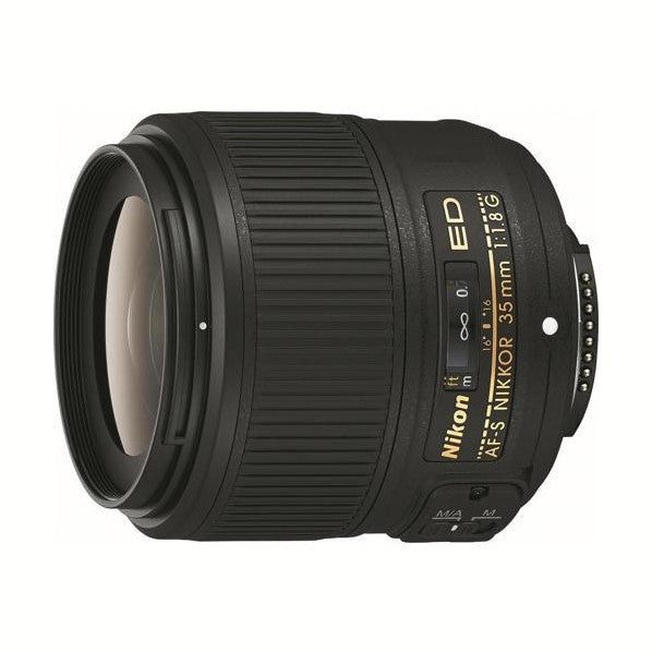 Nikon AF-S Nikkor 35mm f/1.8G ED Lens - side