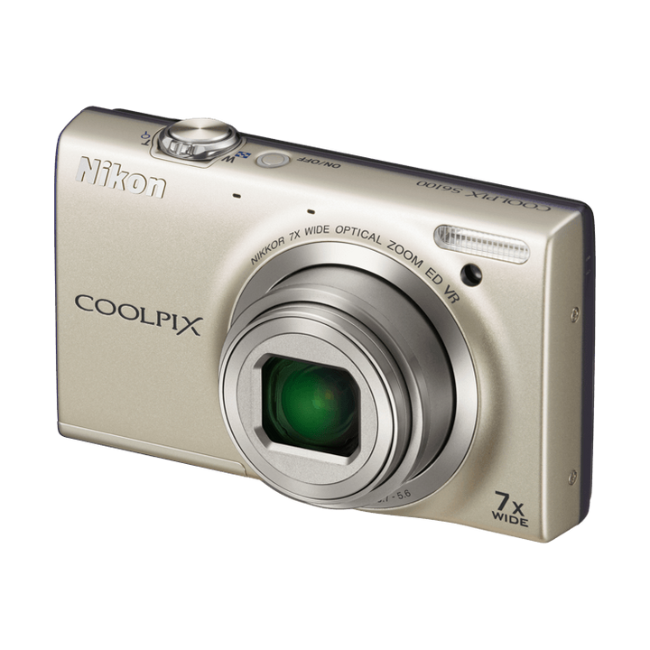 Nikon Coolpix S6100 Point and Shoot Digital Camera – High Resolution with Touch Control