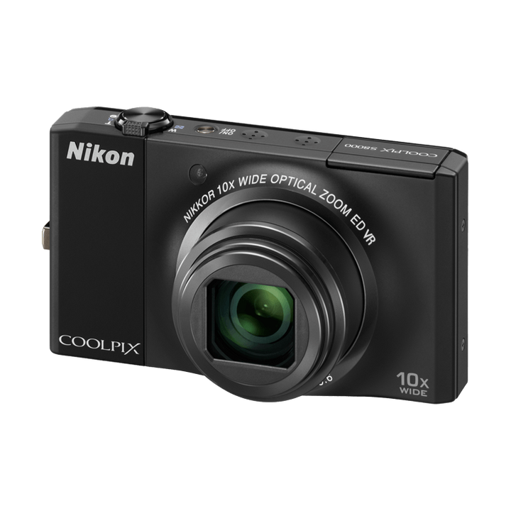 Nikon Coolpix S8000 Point and Shoot Digital Camera – Slim with Powerful 10x Zoom