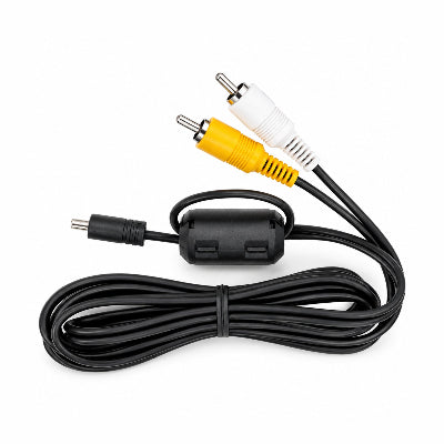 Nikon EG-CP14 black audio video cable with mini USB and yellow white RCA jacks by ClubCamera.com