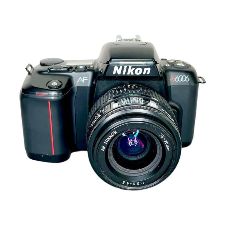 Nikon N6006 black SLR film camera kit with AF Nikkor lens at ClubCamera.com