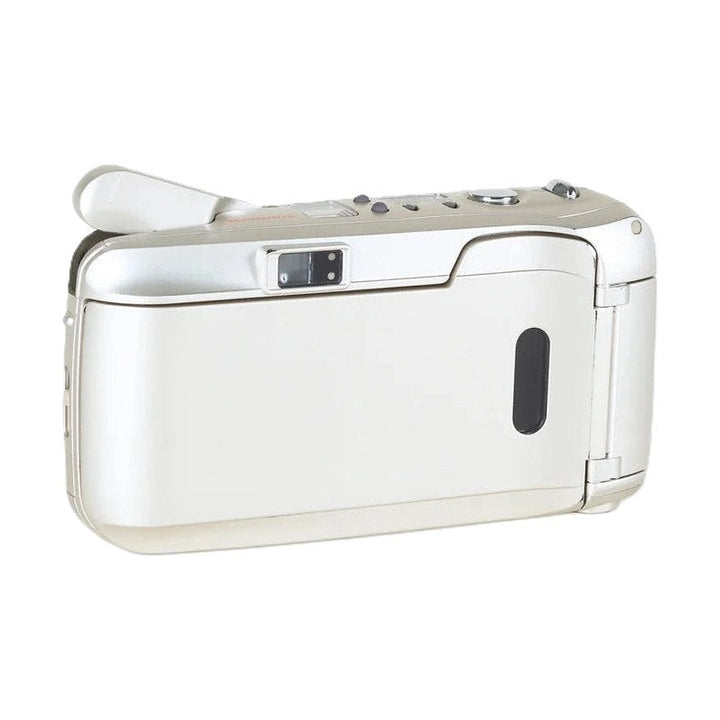 Olympus Stylus Zoom 70 QuartzDate point and shoot camera with extended flash and control dial from ClubCamera.com