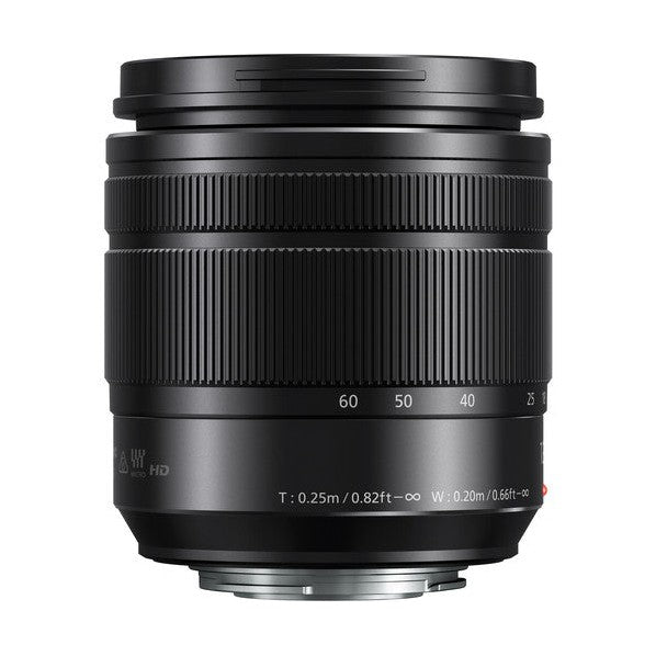 Panasonic LUMIX G VARIO 12-60mm telephoto zoom ring detail HD logo at ClubCamera.com