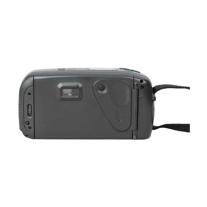 Rear view of weather-resistant Pentax 90WR film camera battery compartment at ClubCamera.com