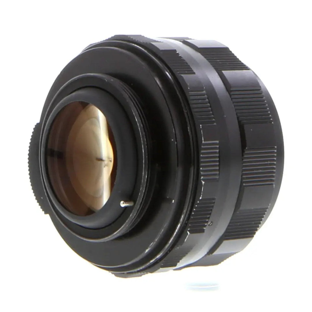 Rear view of vintage Pentax 50mm f/1.4 M42 mount lens showing bayonet interface and alignment pin sold by ClubCamera.com