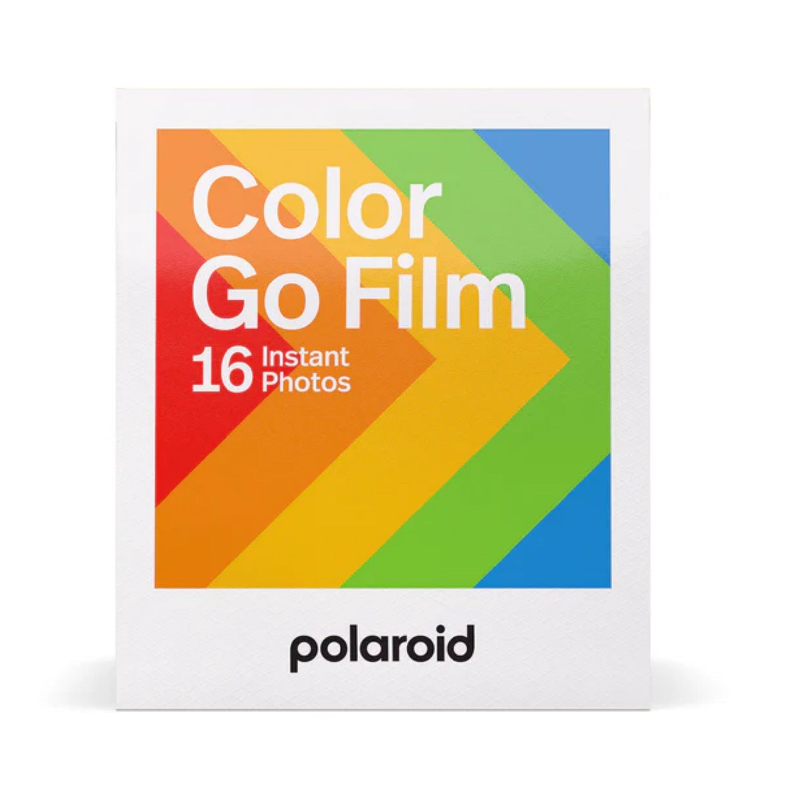 ClubCamera.com Polaroid Go Color Film double pack box with rainbow arrow graphic and 16 instant photos