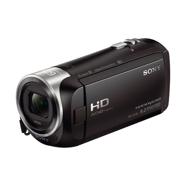Black Sony HDR-CX440 Full HD Handycam camcorder with Carl Zeiss lens and Wi-Fi by ClubCamera.com