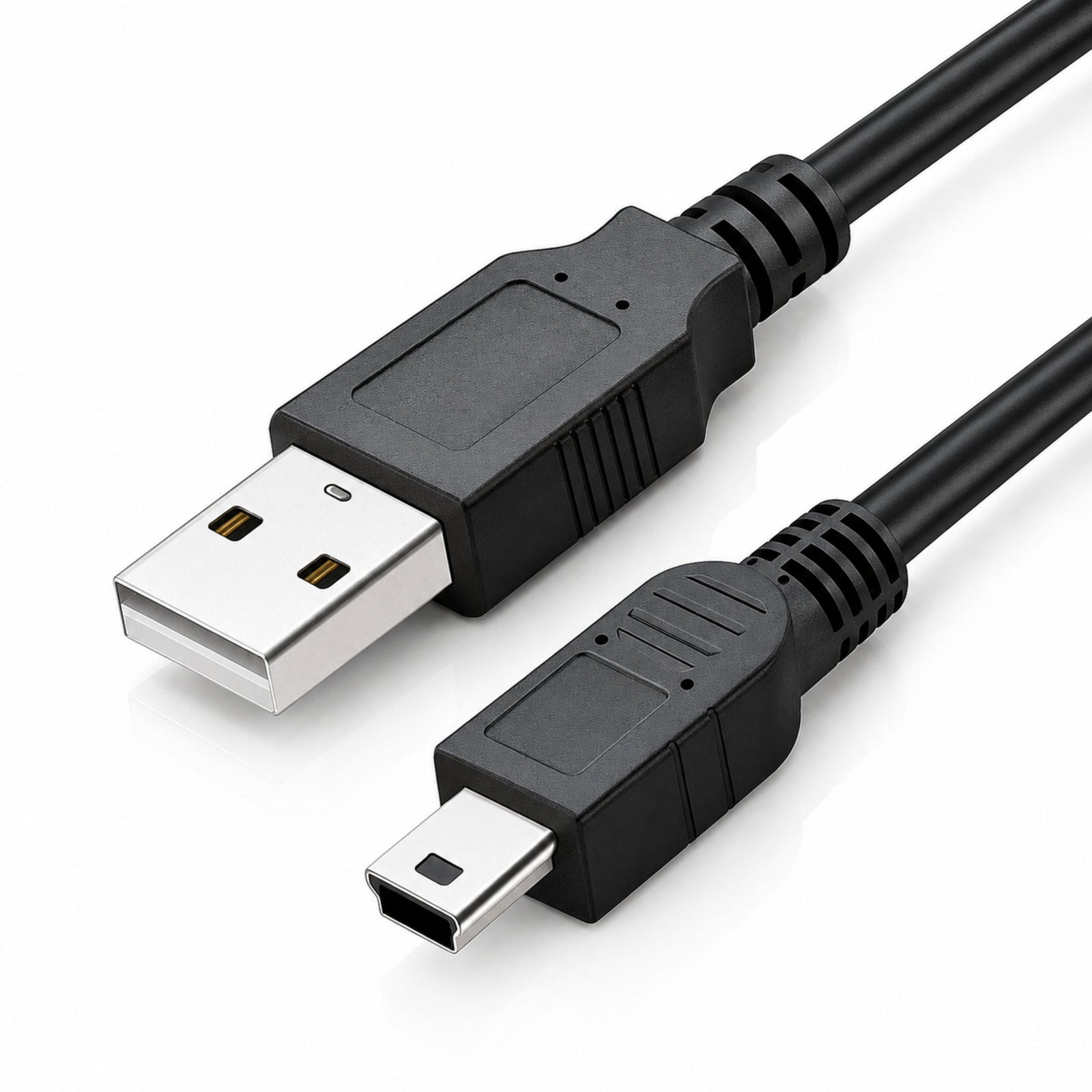 VMC14UMB2 black USB cable for Sony cameras with silver contacts and textured strain relief at ClubCamera.com