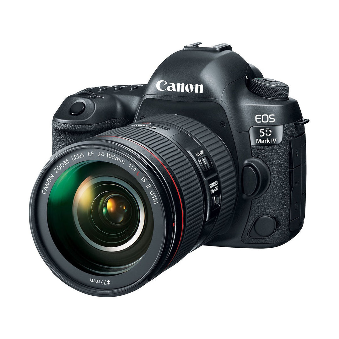 Canon EOS 5D Mark IV DSLR Camera with 24-105mm Lens - front