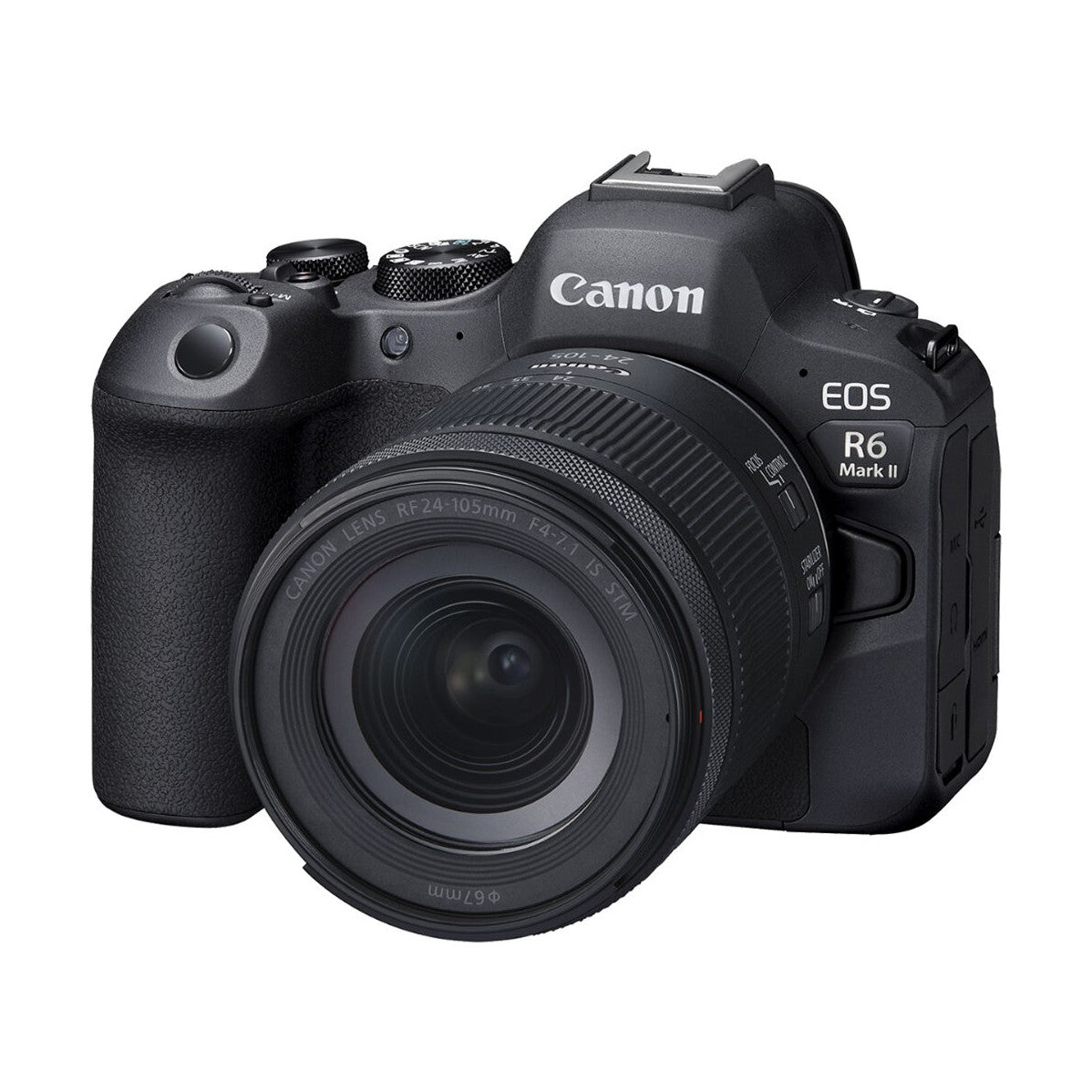 Canon EOS R6 Mark II Mirrorless Camera with 24-105mm Lens - front