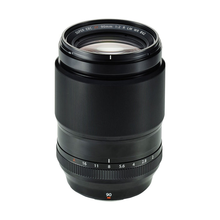 Fujifilm XF 90mm f/2 R LM WR Lens (Black) - front