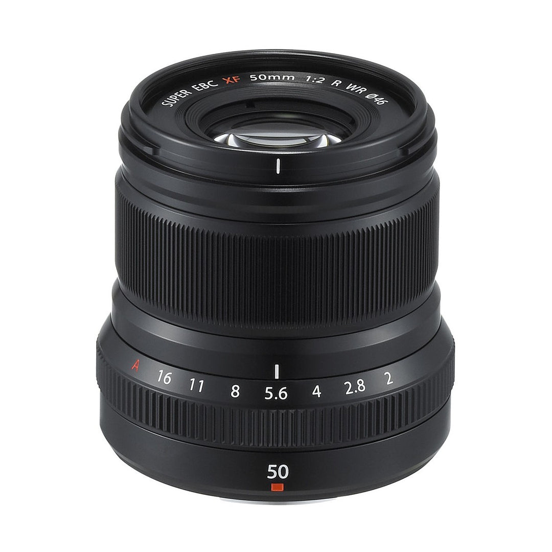 Fujifilm XF 50mm f/2 R WR Lens (Black) (Black) - front
