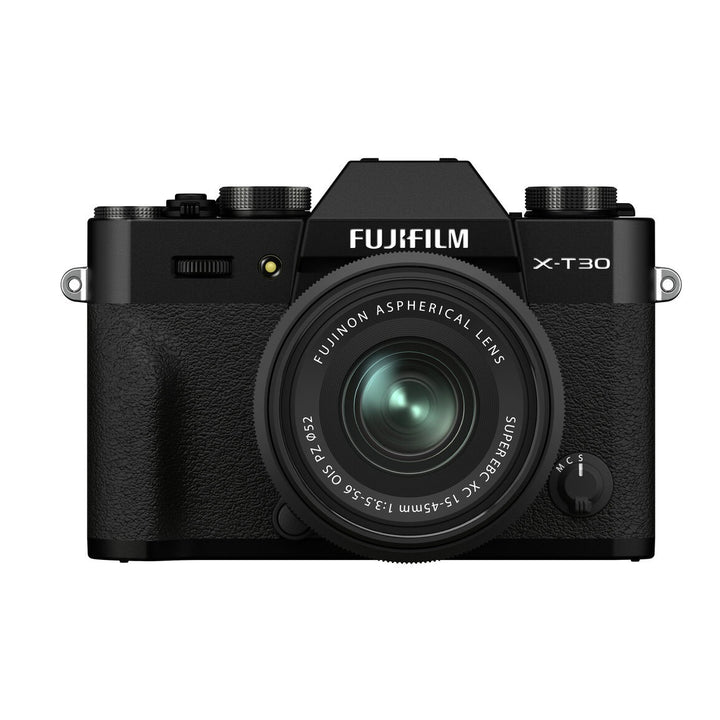 Fujifilm X-T30 II Mirrorless Camera with 15-45mm Lens (Black) - front