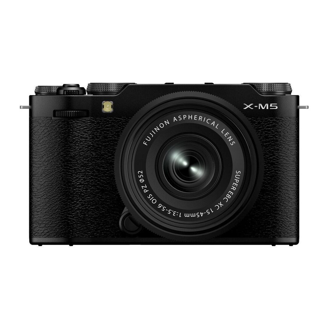 Fujifilm X-M5 Mirrorless Camera with 15-45mm Lens (Black) - front