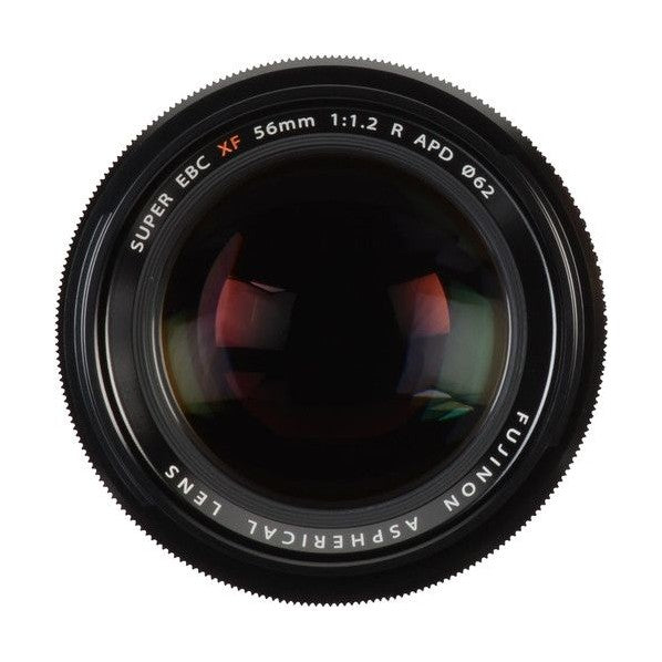 Fujifilm XF 56mm f/1.2 R APD lens by ClubCamera.com with engraved SUPER EBC text and multi-coated glass
