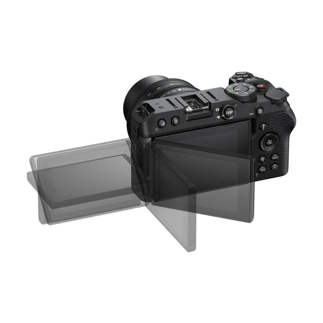 Nikon Z30 mirrorless camera with 16-50mm lens and vari-angle touchscreen by ClubCamera.com